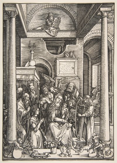 Glorification of the Virgin, od The Life of the Virgin, ca. 1502. od Albrecht Dürer