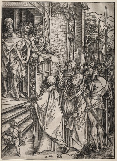 Velké umučení: Kristus ukázaný lidem od Albrecht Dürer