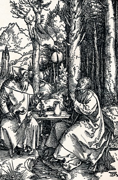 Poustevníci svatý Antonín a svatý Pavel, 1504 1906 od Albrecht Dürer