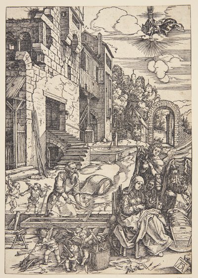 Svatá rodina v Egyptě od Albrecht Dürer