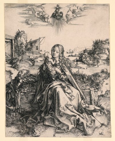 Svatá rodina s motýlem od Albrecht Dürer