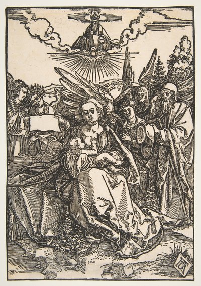 Svatá rodina s pěti anděly, ca. 1503. od Albrecht Dürer