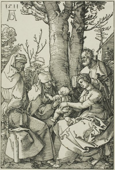 Svatá rodina s Joachimem a svatou Annou od Albrecht Dürer