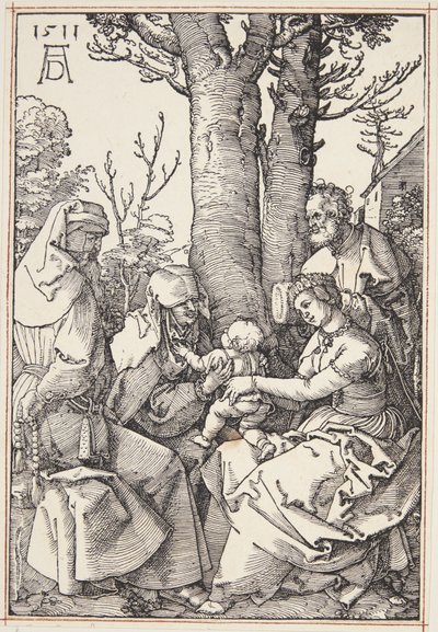 Svatá rodina s Joachimem a svatou Annou od Albrecht Dürer