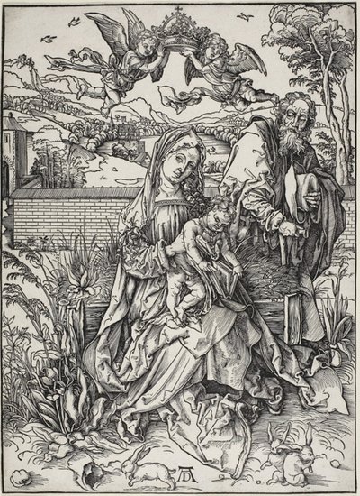 Svatá rodina se třemi zajíci od Albrecht Dürer