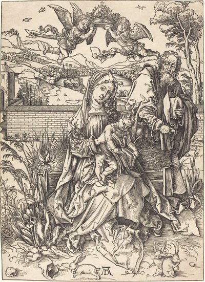 Svatá rodina se třemi zajíci od Albrecht Dürer
