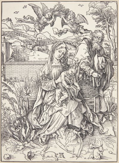 Svatá rodina se třemi zajíci od Albrecht Dürer