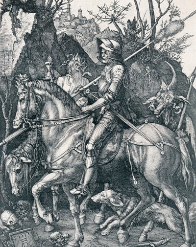 Rytíř, smrt a ďábel, 1513 1906 od Albrecht Dürer