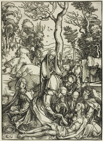 Oplakávání, z Velké vášně od Albrecht Dürer