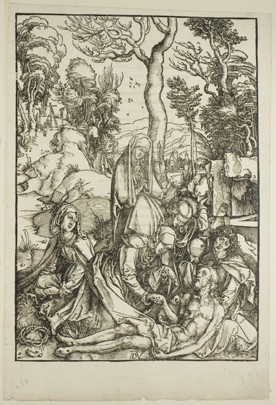 Oplakávání, z Velké vášně od Albrecht Dürer