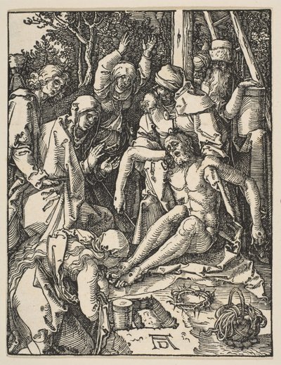 Oplakávání, od Malé vášně, ca. 1509. od Albrecht Dürer