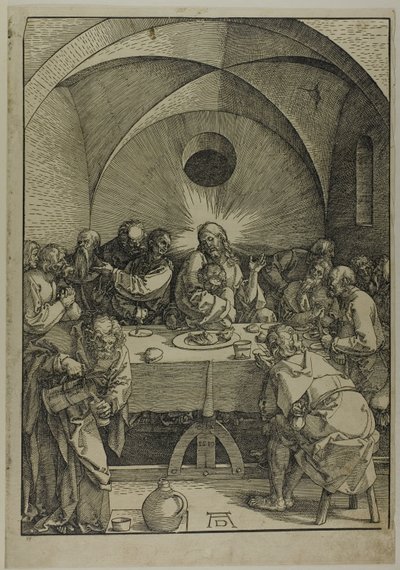 Poslední večeře z Velké vášně od Albrecht Dürer