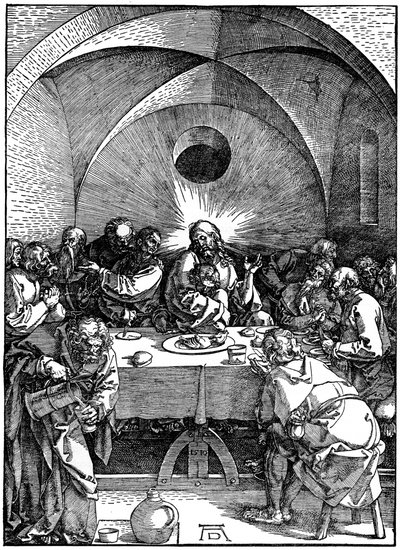 Poslední večeře ze série Velké vášně, c1510, 1936 od Albrecht Dürer