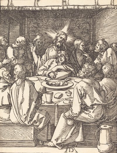 Poslední večeře, pravděpodobně c. 15091510. od Albrecht Dürer