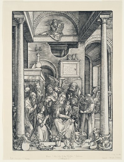 Život Panny Marie: Oslavení Panny Marie od Albrecht Dürer