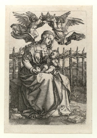 Madona s dítětem korunovaná dvěma anděly, 1518 od Albrecht Dürer