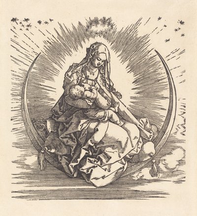 Madona na půlměsíci, 15101511. od Albrecht Dürer
