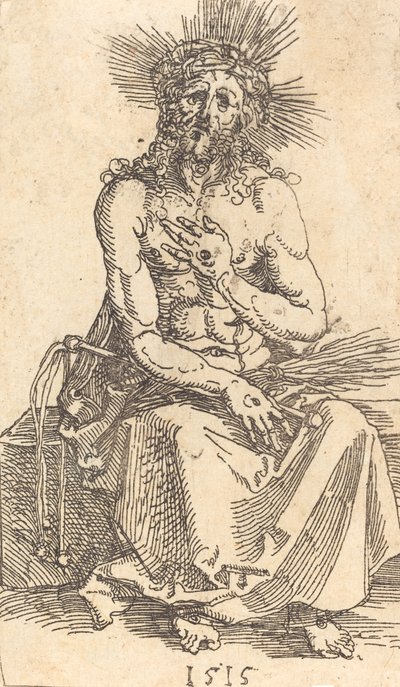 Sedící Muž bolesti, 1515. od Albrecht Dürer
