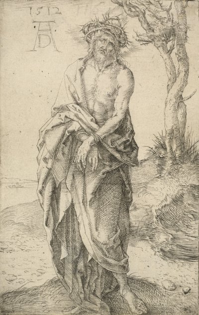 Muž smutku se svázanýma rukama, 1512. od Albrecht Dürer