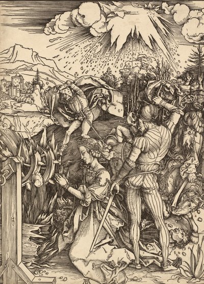 Umučení svaté Kateřiny, c. 14971499. od Albrecht Dürer