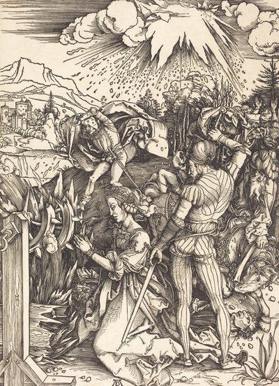 Umučení svaté Kateřiny, c. 14971499. od Albrecht Dürer
