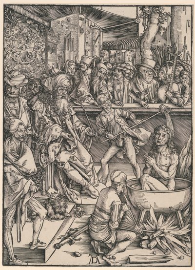 Umučení svatého Jana, z Apokalypsy od Albrecht Dürer