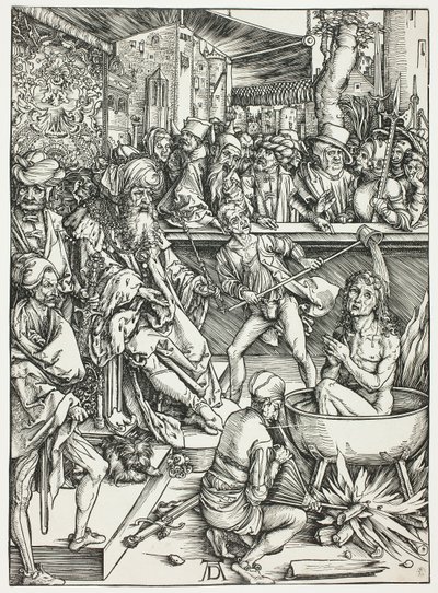 Umučení svatého Jana, z Apokalypsy od Albrecht Dürer