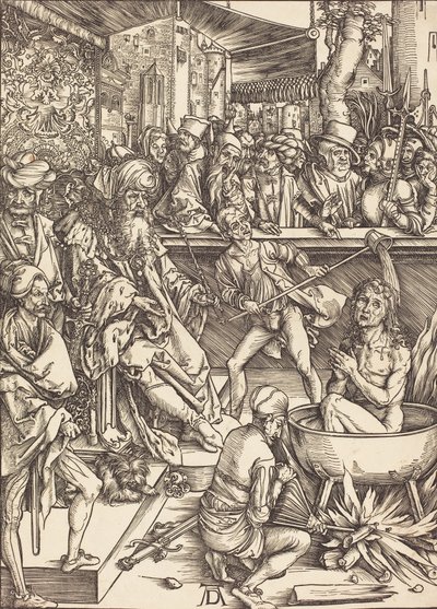 Umučení svatého Jana, pravděpodobně c. 14961498. od Albrecht Dürer