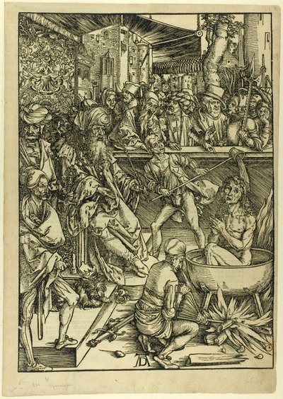Umučení svatého Jana, z Apokalypsy od Albrecht Dürer