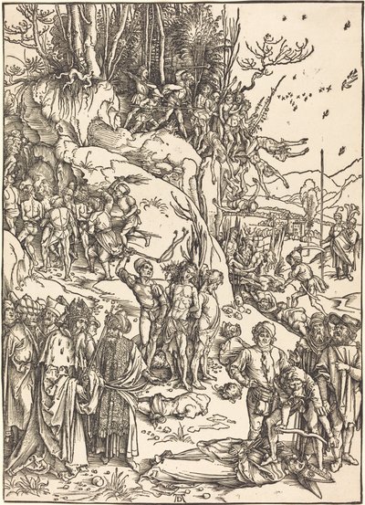 Mučednictví deseti tisíc od Albrecht Dürer