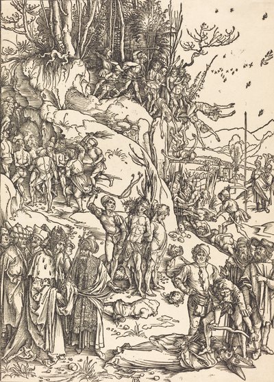 Mučednictví deseti tisíc, c. 14961497. od Albrecht Dürer
