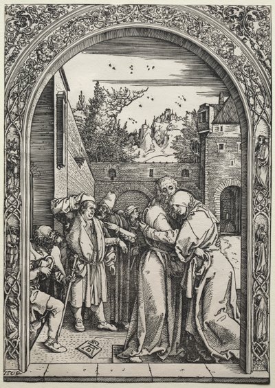 Setkání Joachima a Anny u Zlaté brány od Albrecht Dürer