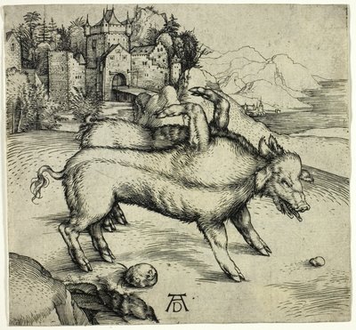 Landserova monstrózní prasnice od Albrecht Dürer