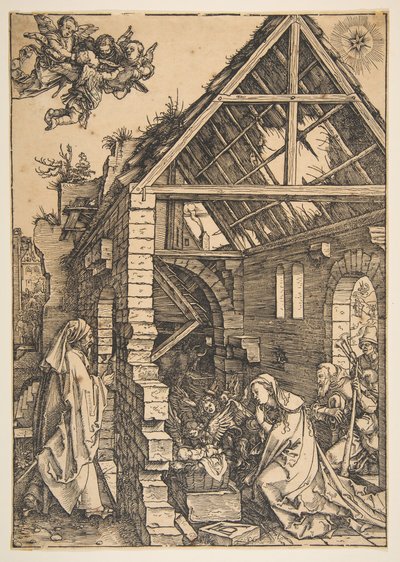 Narození Páně, ze života Panny Marie, 1502-3. od Albrecht Dürer
