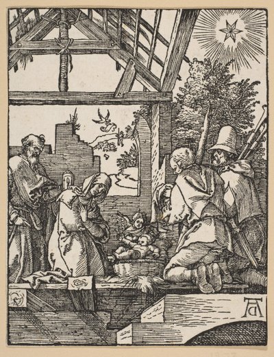 Narození Páně, z The Little Passion.n.d. od Albrecht Dürer
