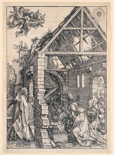 Narození Páně ze série Život Panny od Albrecht Dürer