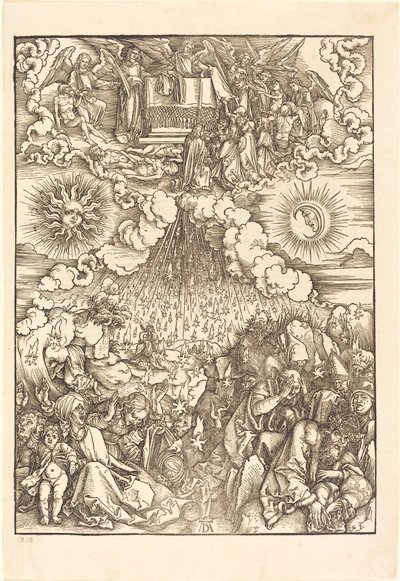 Otevření páté a šesté pečeti od Albrecht Dürer