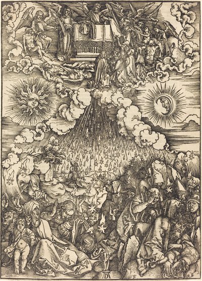 Otevření páté a šesté pečeti od Albrecht Dürer