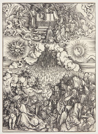 Otevření páté a šesté pečeti od Albrecht Dürer