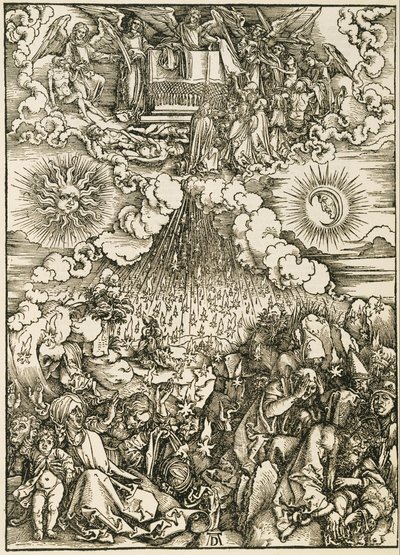 Otevření páté a šesté pečeti od Albrecht Dürer