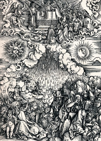 Otevření páté a šesté pečeti, 1498 1906 od Albrecht Dürer