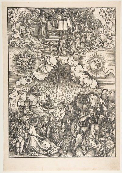 Otevření páté a šesté pečeti z Apocalypse.n.d. od Albrecht Dürer