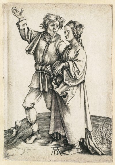 Sedlák a jeho žena od Albrecht Dürer