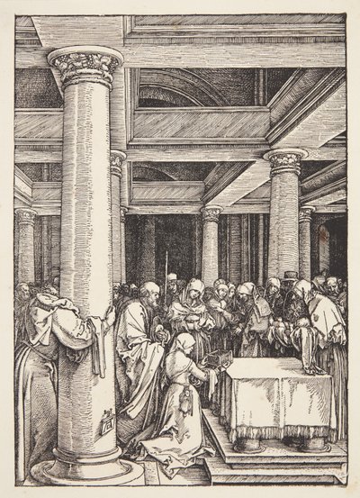 Prezentace v chrámu od Albrecht Dürer