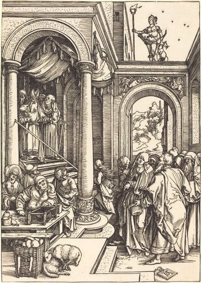 Uvedení Panny Marie do chrámu od Albrecht Dürer