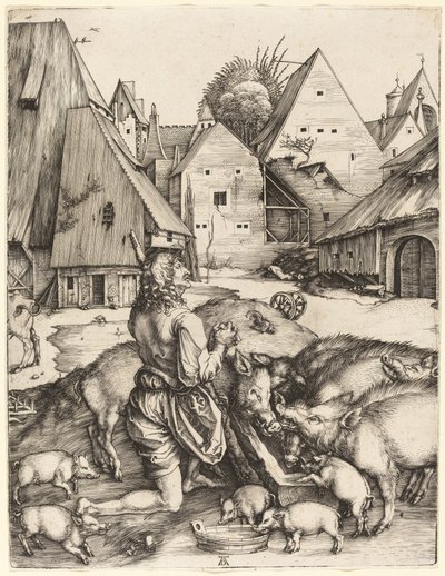 Marnotratný syn od Albrecht Dürer
