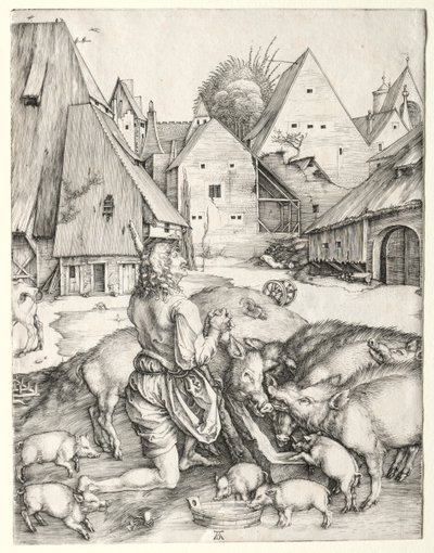 Marnotratný syn od Albrecht Dürer