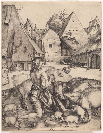 Marnotratný syn od Albrecht Dürer