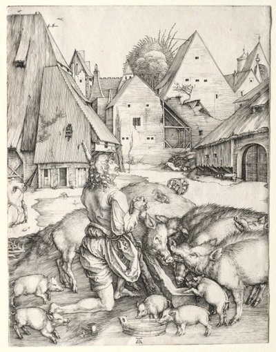 Marnotratný syn, c. 1496. od Albrecht Dürer