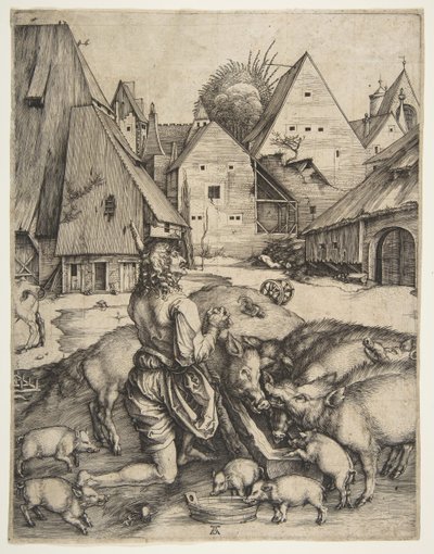 Marnotratný syn, ca. 1496. od Albrecht Dürer